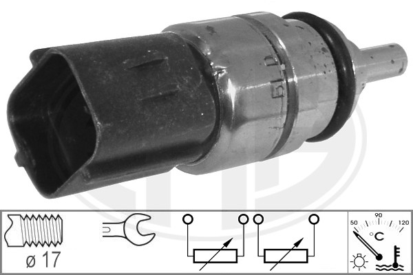 Senzor,temperatura lichid de racire WG1492540 WILMINK GROUP