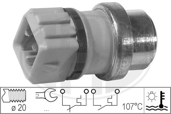 Senzor,temperatura lichid de racire WG1492466 WILMINK GROUP