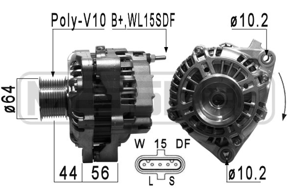 Generator / Alternator WG2012378 WILMINK GROUP