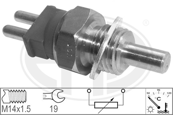 Senzor,temperatura lichid de racire WG1492485 WILMINK GROUP