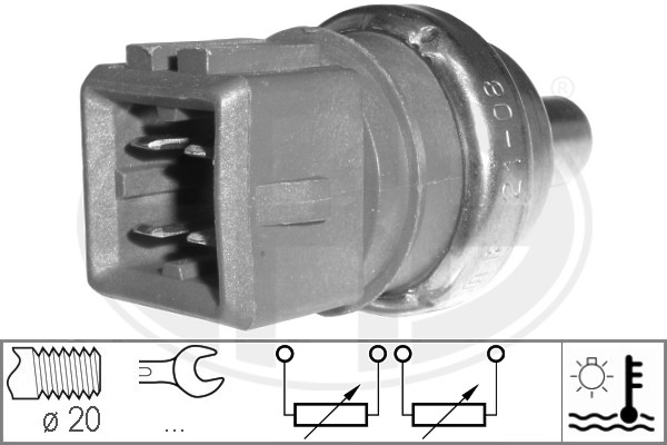 Senzor,temperatura lichid de racire WG1492509 WILMINK GROUP