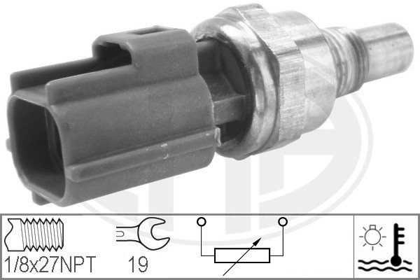 Senzor,temperatura lichid de racire WG1492547 WILMINK GROUP