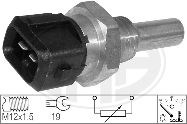 Senzor,temperatura lichid de racire WG1492541 WILMINK GROUP