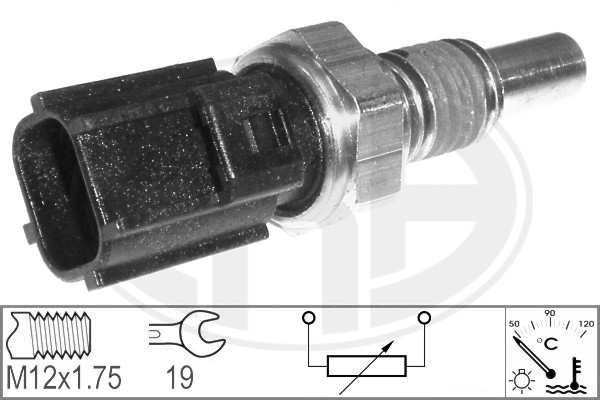 Senzor,temperatura lichid de racire WG1492542 WILMINK GROUP
