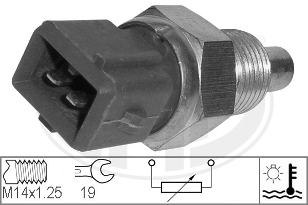 Senzor,temperatura lichid de racire WG1492545 WILMINK GROUP