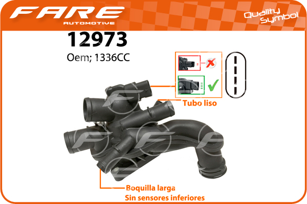 Termostat,lichid racire 12973 FARE SA