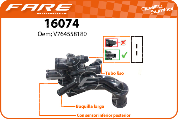 Termostat,lichid racire 16074 FARE SA