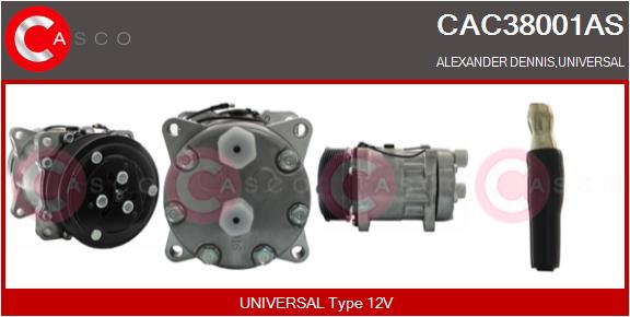 Compresor, climatizare CAC38001AS CASCO