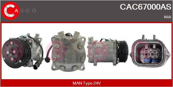 Compresor, climatizare CAC67000AS CASCO