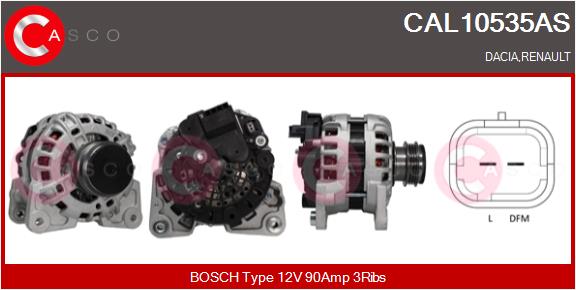 Generator / Alternator CAL10535AS CASCO