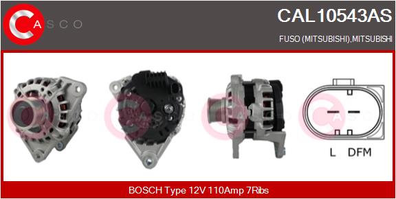Generator / Alternator CAL10543AS CASCO