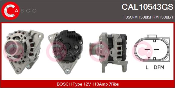 Generator / Alternator CAL10543GS CASCO