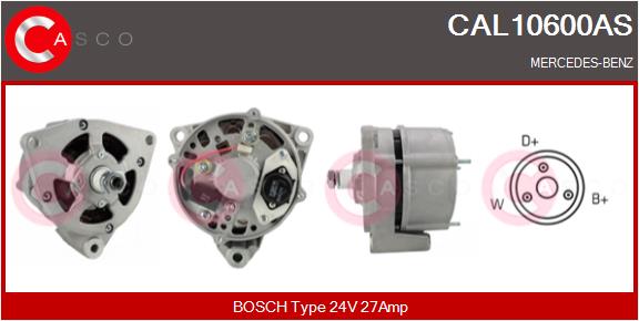 Generator / Alternator CAL10600AS CASCO