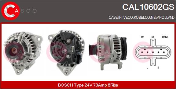 Generator / Alternator CAL10602GS CASCO