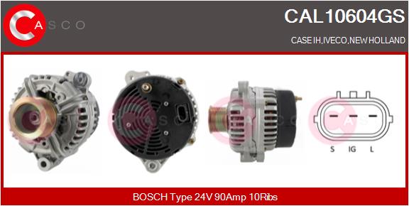 Generator / Alternator CAL10604GS CASCO