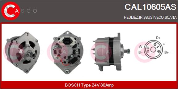 Generator / Alternator CAL10605AS CASCO