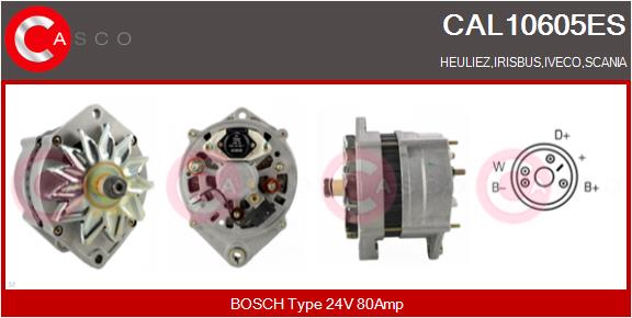 Generator / Alternator CAL10605ES CASCO