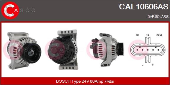Generator / Alternator CAL10606AS CASCO