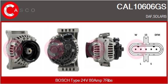 Generator / Alternator CAL10606GS CASCO