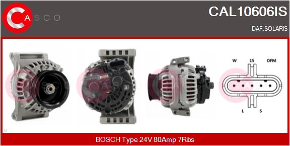 Generator / Alternator CAL10606IS CASCO