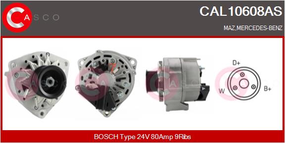 Generator / Alternator CAL10608AS CASCO