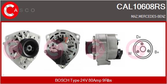 Generator / Alternator CAL10608RS CASCO