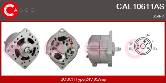 Generator / Alternator CAL10611AS CASCO