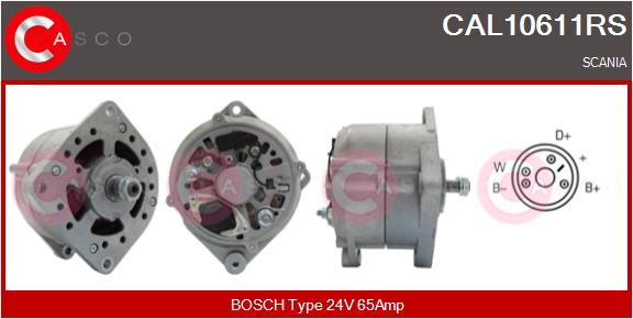 Generator / Alternator CAL10611RS CASCO