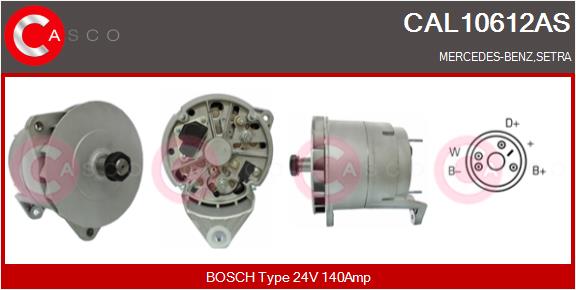 Generator / Alternator CAL10612AS CASCO