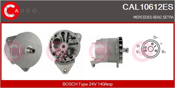 Generator / Alternator CAL10612ES CASCO