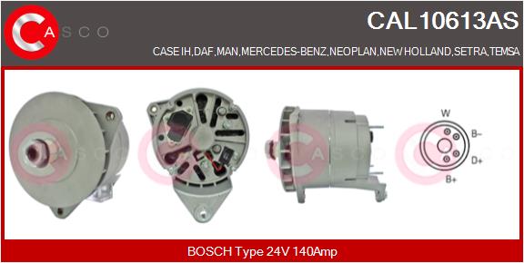 Generator / Alternator CAL10613AS CASCO