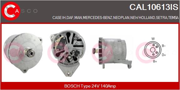 Generator / Alternator CAL10613IS CASCO