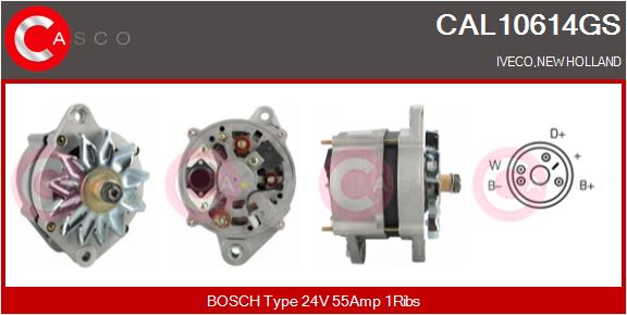 Generator / Alternator CAL10614GS CASCO