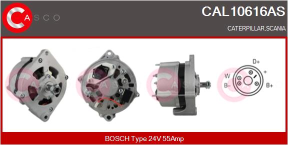 Generator / Alternator CAL10616AS CASCO