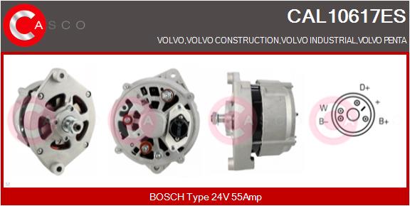 Generator / Alternator CAL10617ES CASCO