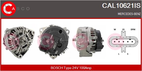 Generator / Alternator CAL10621IS CASCO