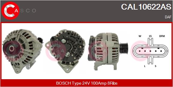 Generator / Alternator CAL10622AS CASCO
