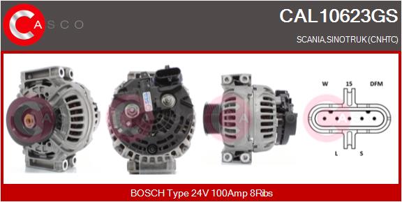 Generator / Alternator CAL10623GS CASCO