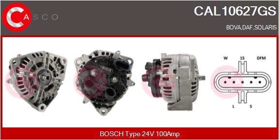 Generator / Alternator CAL10627GS CASCO