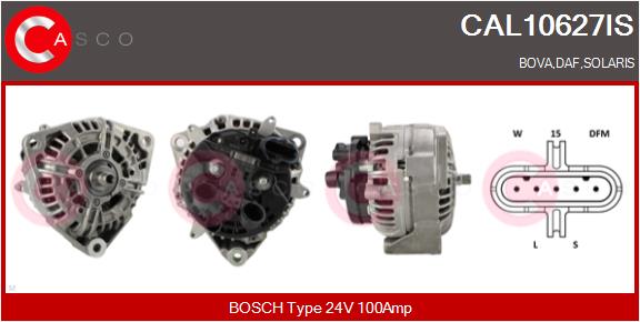 Generator / Alternator CAL10627IS CASCO