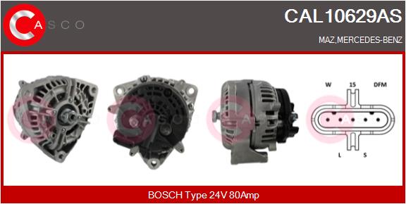 Generator / Alternator CAL10629AS CASCO