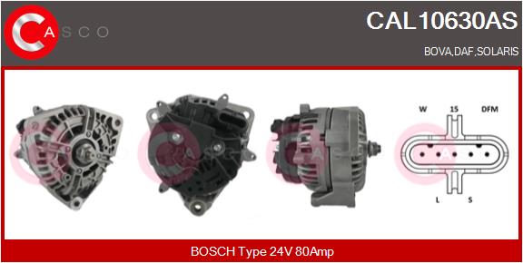 Generator / Alternator CAL10630AS CASCO