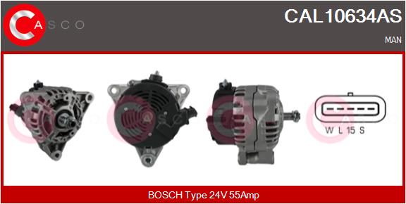 Generator / Alternator CAL10634AS CASCO