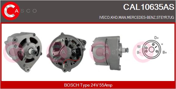 Generator / Alternator CAL10635AS CASCO