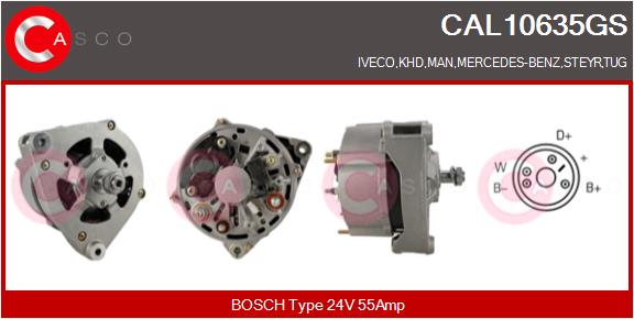Generator / Alternator CAL10635GS CASCO