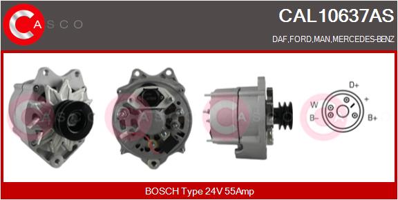 Generator / Alternator CAL10637AS CASCO