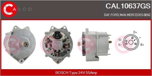 Generator / Alternator CAL10637GS CASCO