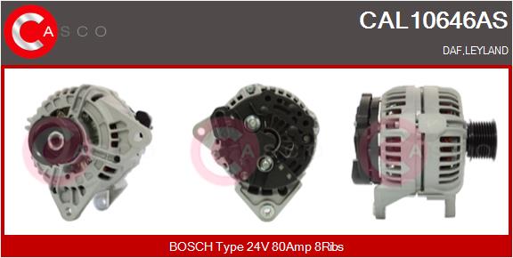 Generator / Alternator CAL10646AS CASCO
