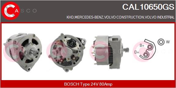 Generator / Alternator CAL10650GS CASCO