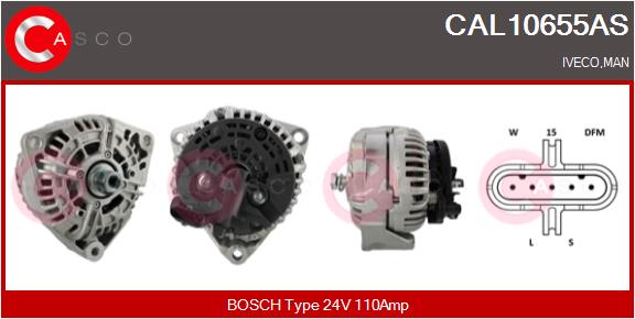 Generator / Alternator CAL10655AS CASCO